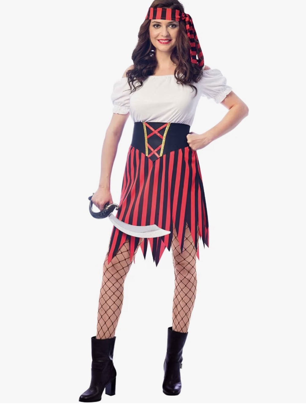 Lady Pirate Costume, Size Medium, Worn Once